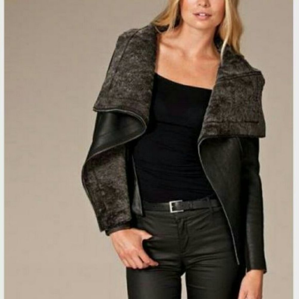 Muubaa Bronson Cowl Sheepskin Jacket